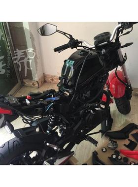 YG150-23小怪兽摩托车原厂配件烤漆黑色铁油箱燃油储备箱总成