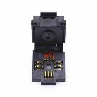 现货IC测试座LCC28镀金老化座1.27mm耐高温IC夹具 芯片烧录座