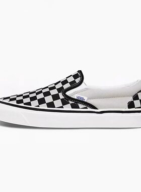 Vans范斯棋盘格一脚蹬帆布鞋