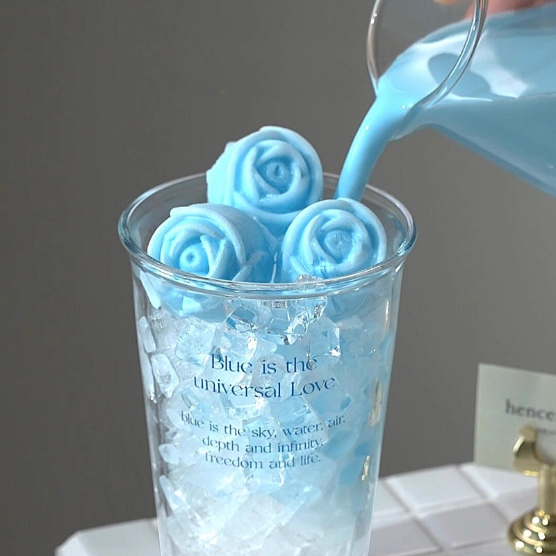 玫瑰花冰格模具硅胶食品级制冰盒制冰神器大冰球家用冰箱制冰盒