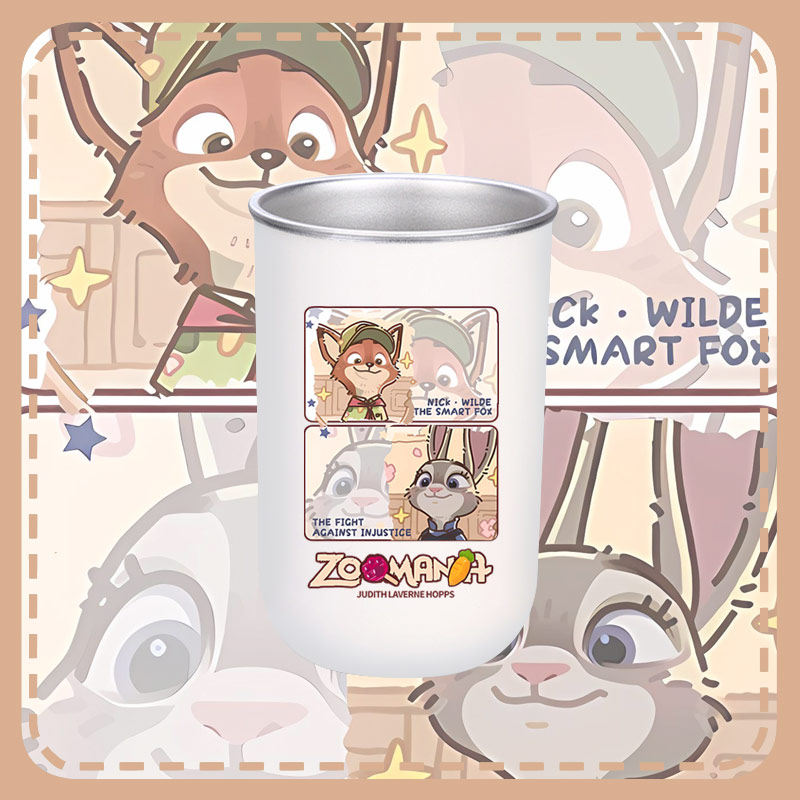 疯狂动物城周边兔子警官朱迪尼克狐咖啡杯不锈钢漱口杯刷牙杯ww,家庭/个人清洁工具,洗漱杯,淘宝优惠券,粉丝福利购,淘宝优惠卷