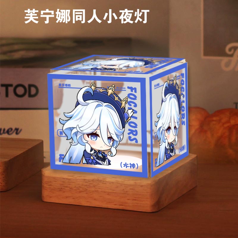 原神游戏周边水神芙宁娜小夜灯