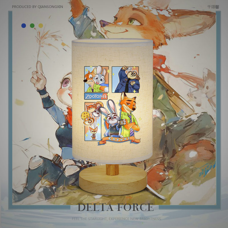 疯狂动物城周边LED桌面装饰台灯