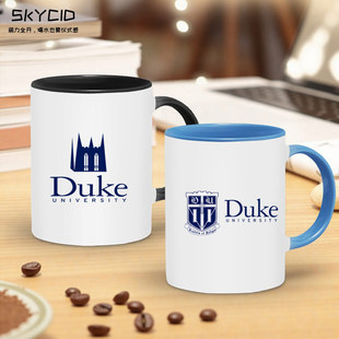 杜克大学Duke University周边纪念品可定制陶瓷杯水杯马克杯dt