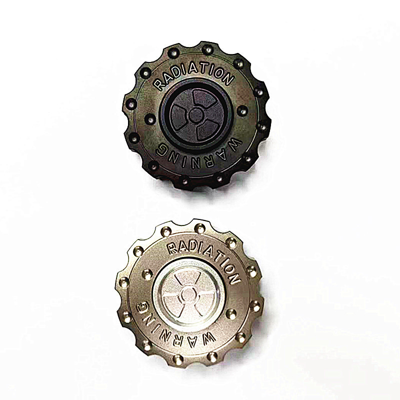 核武啪啪币二合一指尖陀螺不锈钢