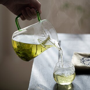 月c牙煮茶器手工耐热高透公道杯加厚高硼硅玻璃透明泡茶 风谜新款