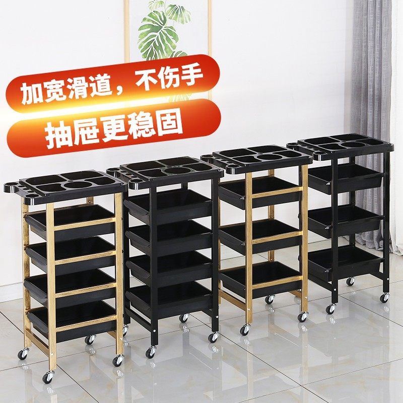复古美发车发廊手推车杠车特价包邮美容小推Q车理发店烫染工具车