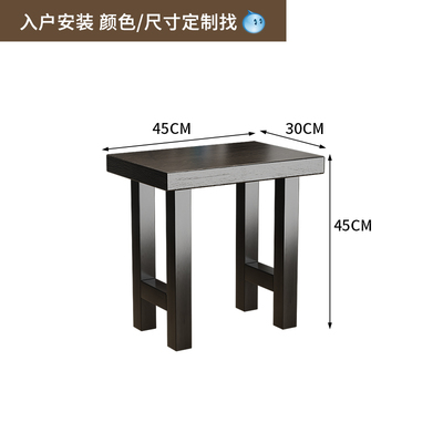 实木黑色侘寂风椅子家用茶桌靠背会议桌椅带扶手黑色实Z木喝茶靠