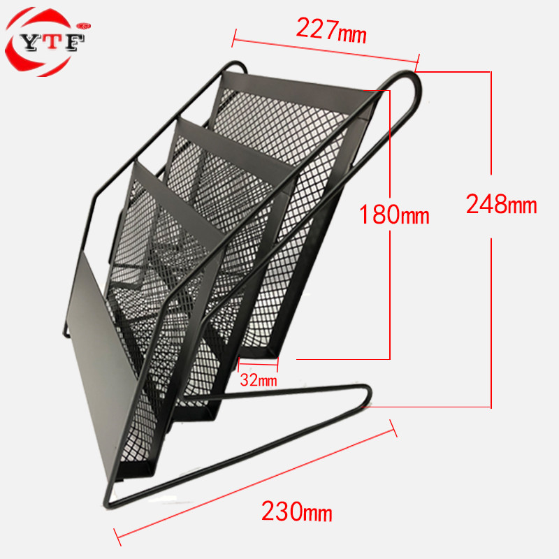 桌面杂志架A4彩页折o页宣传单展示架营业厅台式多层广告单资料架