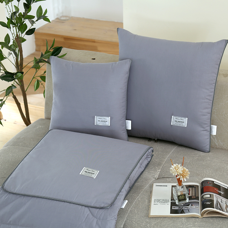 全棉折叠抱枕被子两用二合一汽车上靠垫纯M棉办公室午睡空调夏凉