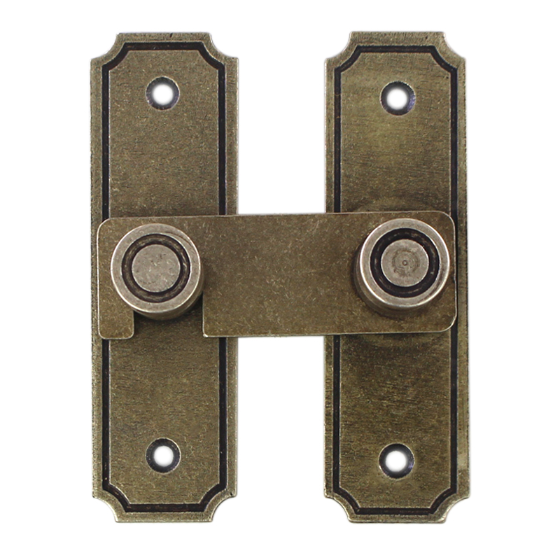 木门纯铜门栓插销卫生间反锁扣外开门锁厕所门P锁扣移门推拉窗门