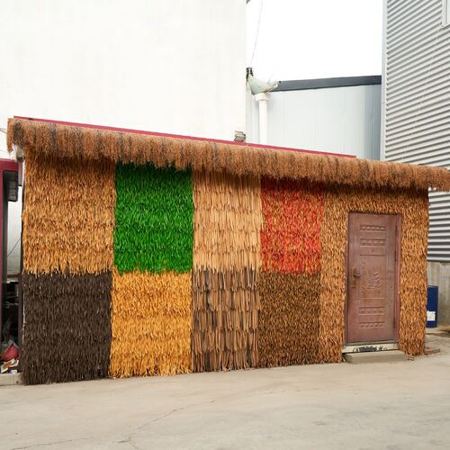 细条草仿真茅草稻草凉亭户外z塑料毛草棚屋檐景区民宿庭院装饰
