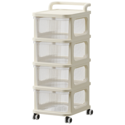 宿舍落地抽屉式小推车置物架床边零食柜移动桌下收纳W盒多层收纳