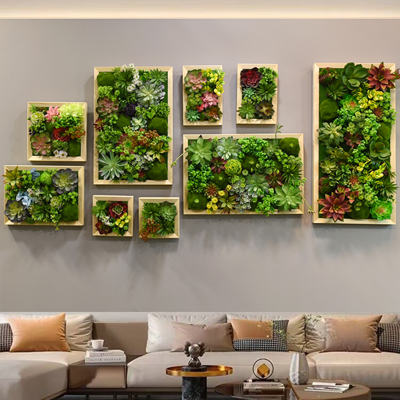 仿真绿植多肉壁挂田园q挂饰壁饰立体电表箱遮挡室内植物墙墙面装