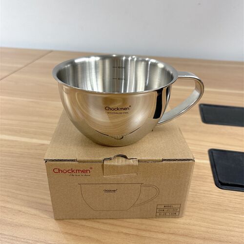 18/10不锈钢大肚杯早餐燕麦牛奶杯吃饭K碗打蛋碗量杯带手柄多用碗