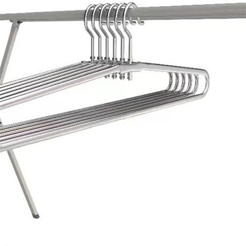大衣架晒被子h晾床单不锈钢旋转大衣架晾被套加厚超大号晒被子神