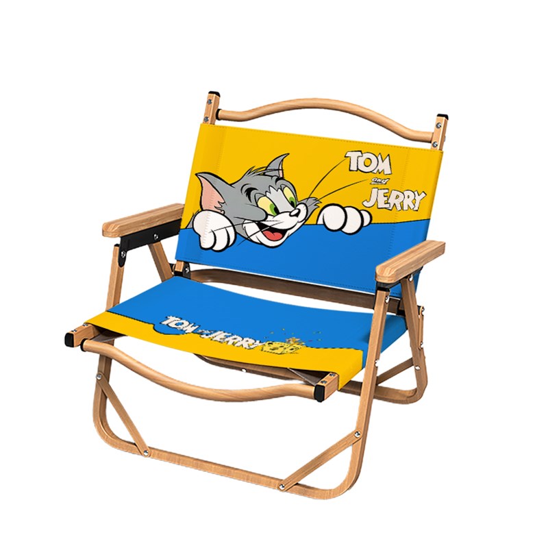 猫和老鼠露营风户外克p米特椅阳台休闲椅子卡通可爱折叠椅便携式