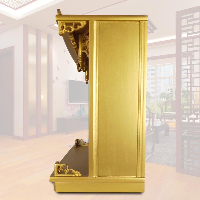 供台实木佛龛家用金色观音供桌高档财神J贡台关公供奉香案佛台神