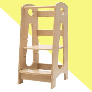 速发儿木站立塔可调节童制厨阶凳台房柜台幼儿台阶凳厨房台阶凳
