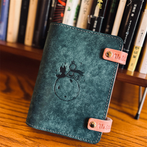 真皮活页2025礼物海盐蓝pueblo皮A7手账本记事本M5奇葩A6活页定制