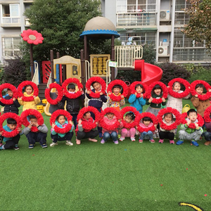 速发团动会入场开幕式密拿道具硬圈钢丝加手舞蹈花环幼儿园运体操