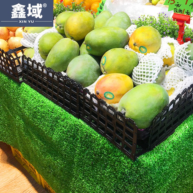 速发水果滑草坪垫子果蔬铺垫超市专用货架防店假草皮绿毯装饰用品