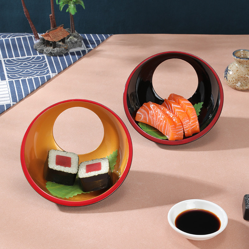 速发风式盘子意境菜创意餐厅餐盘寿司料理菜和日塑料点心凉盘盘