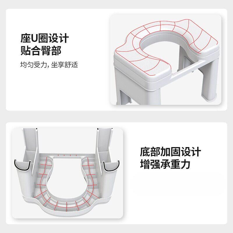 速发孕妇成人坐便凳卫生间简易坐便器老年人儿童蹲便改座便防滑塑