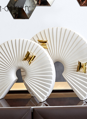 速发摆奢客厅电件酒柜办公室书房新中式玄关轻视柜摆设家居装饰品