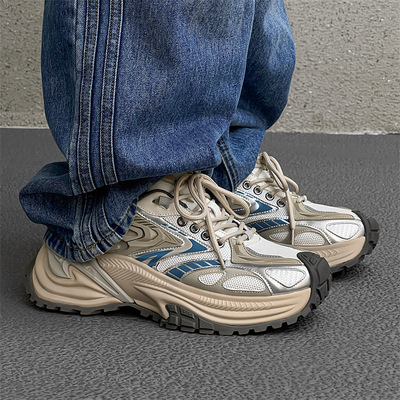 网红爆款休闲阿甘鞋网面老爹鞋