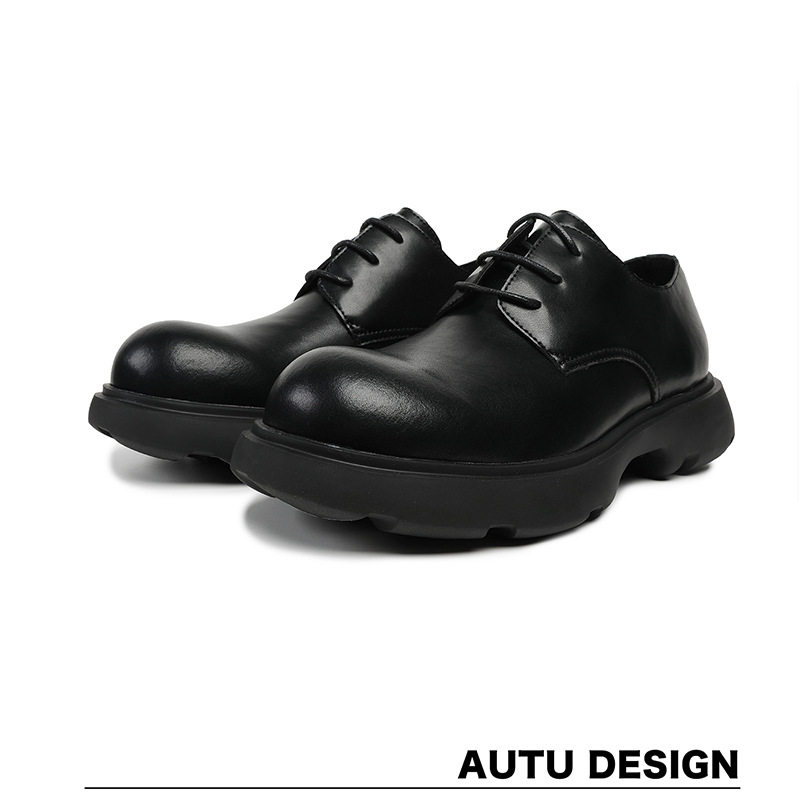 2026春季新款圆头米奇德比鞋通勤真皮发泡底休闲皮鞋厚底增高男鞋,流行男鞋,休闲皮鞋,淘宝优惠券,粉丝福利购,淘宝优惠卷