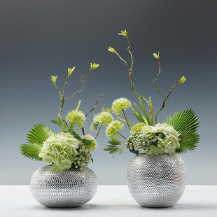 饰品摆件 现代轻奢仿真花艺绿植盆景客厅假花洽谈桌高端盆栽家居装