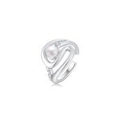 新加坡 CT星光甜酒戒指气质白色轻奢时尚 明星同款 郝熠然同款