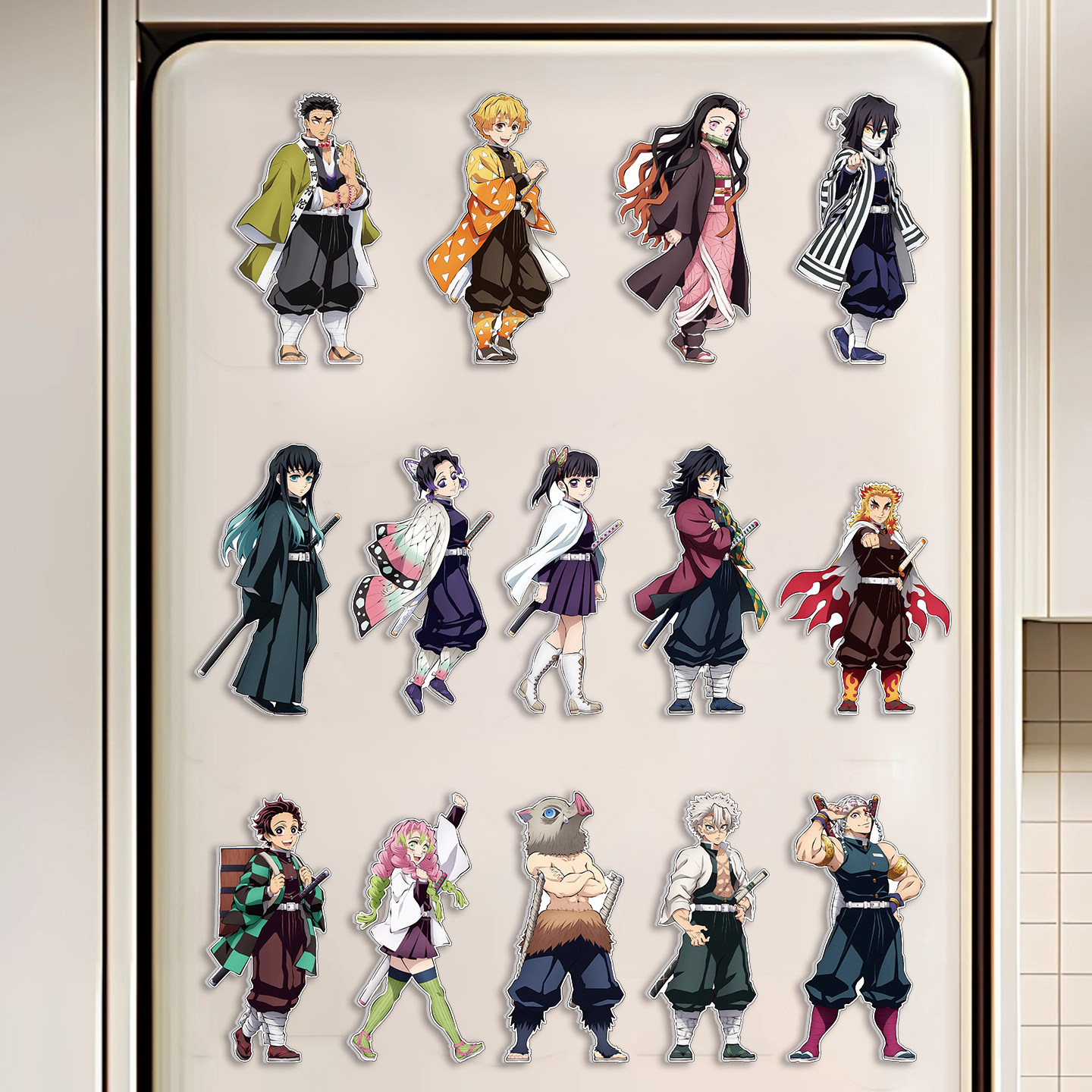 鬼灭之刃冰箱贴diy磁吸亚克力炭治郎祢豆子富冈义勇甘露寺蜜璃