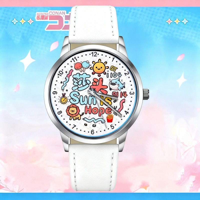 莎头组合Sunhope莎莎大头孙颖莎王楚钦同款防水手表学生手表定制