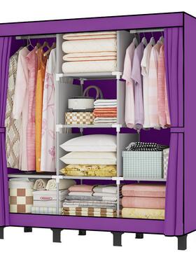 用衣柜防尘简组装家用卧室布衣结实耐布艺小户型DJ-170B柜多层易