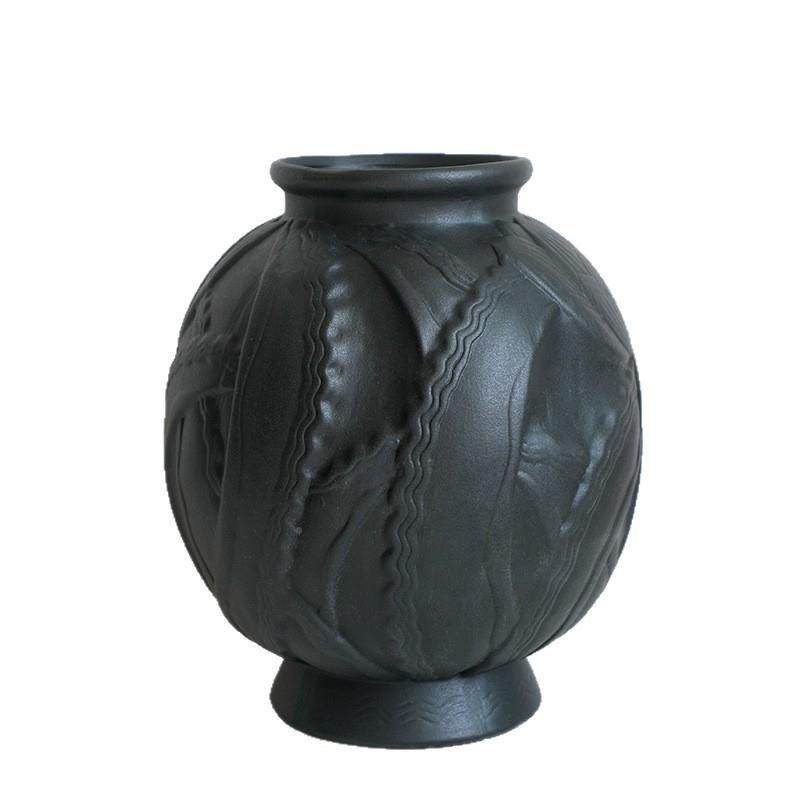 OWC刻郁金香插中古芬顿德镇陶瓷花瓶酒店民宿花禅意摆件雕粗景陶,橡塑材料及制品,工业陶瓷,淘宝优惠券,粉丝福利购,淘宝优惠卷