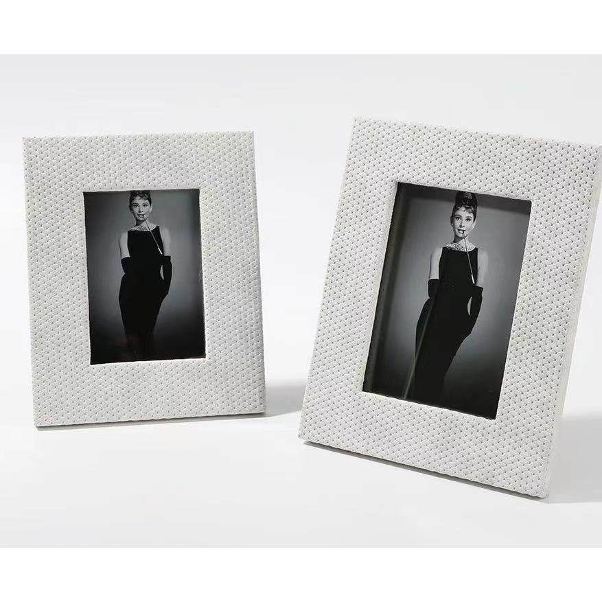 轻奢简约编织皮革相框创意米白画框现代样板品间色HG712卧室软装,家居饰品,DIY亲子装饰画,淘宝优惠券,粉丝福利购,淘宝优惠卷