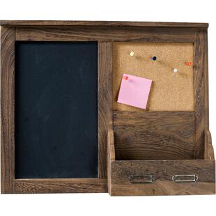 复古实木框悬挂式小黑板家用墙表式电箱遮挡装挂饰备忘板留言板