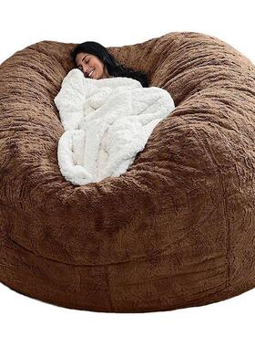 懒YQD沙发豆包T造毛皮豆袋豆豆沙人发可5FT6人FT7F源头厂家直销