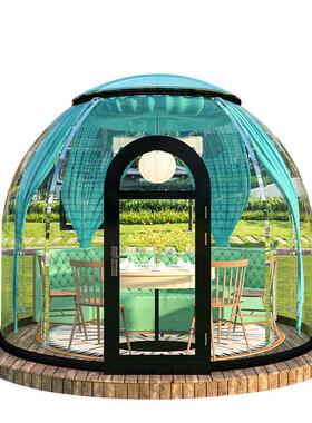 直供民宿户外包营帐篷酒店间锅圆形挡风火帐篷婚礼P露SMTC星空房