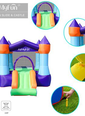 AMF|型用家城堡家82011对用充气跳小床儿童滑梯派充气城堡小型