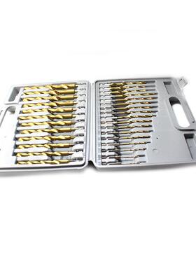 高速钢30件套NEA镀钛涂层体套六角柄钻装组合英制整六角头钻孔