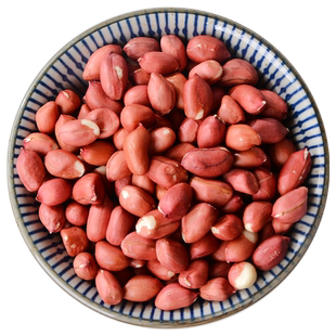 新货东北红花生米非带壳4粒红大小粒瓶罐装生的红皮红衣花生仁粒