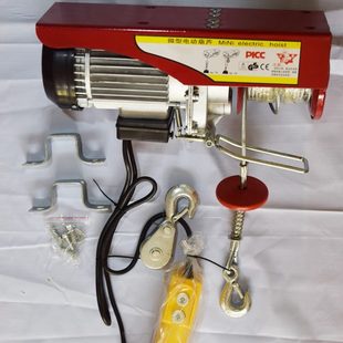 修升降机家用 厂促微型电动葫芦220v吊机家用提升机0.5吨1T建筑装