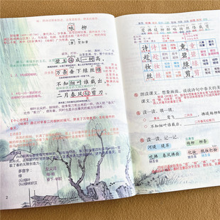 2026春季新版 二年级下册课堂笔记人教部编版同步语文数学正版课本笔记教材小学生 2年级北师大课本带答案原文讲解资料全解辅导书