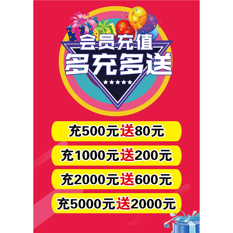 定做VIP会员充值展示牌理发会员日台牌美容广告设计海报