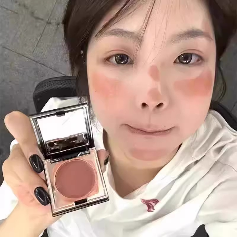 裸门永存！唇颊两用腮红膏口红眼影修容三合一乐葵多用膏显白唇泥