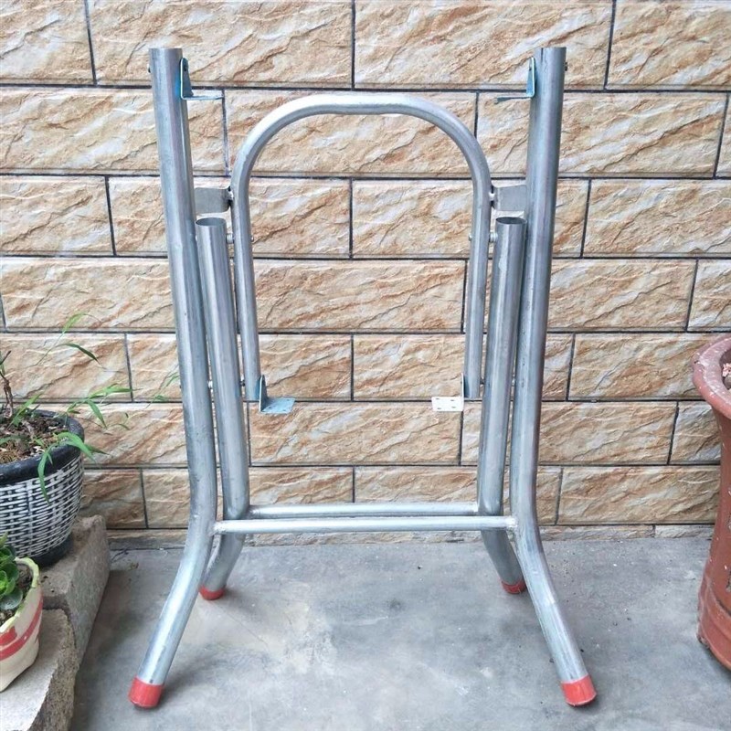 餐桌脚架简约折叠桌腿支架大排档桌架铁桌脚架子桌子折Y叠支架桌