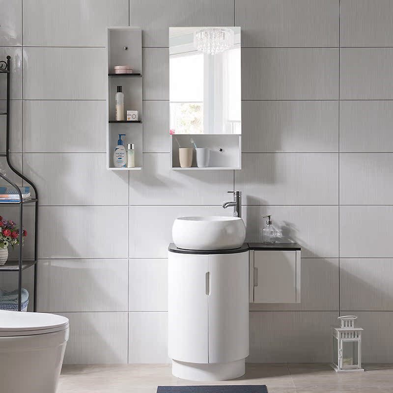 42cm小尺寸洗手洗脸洗手盆洗漱台小户型浴室柜组合卫生间吊柜落地
